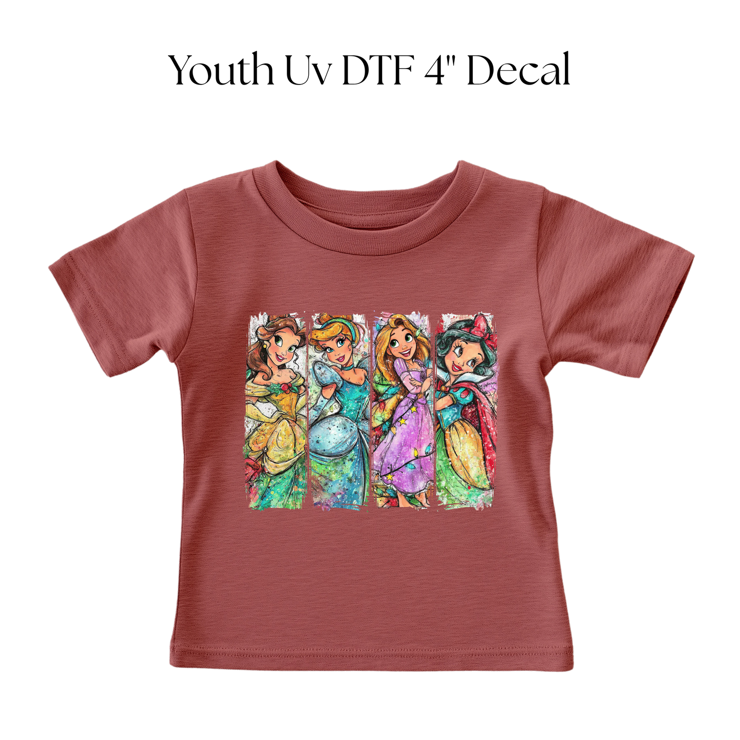 YOUTH Princess Colors DTF Transfer