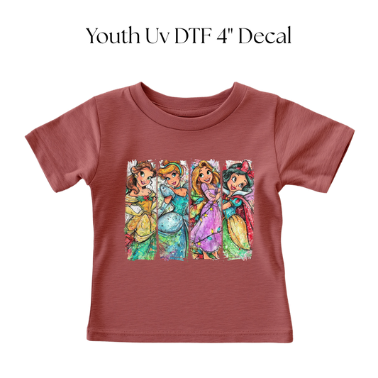 YOUTH Princess Colors DTF Transfer