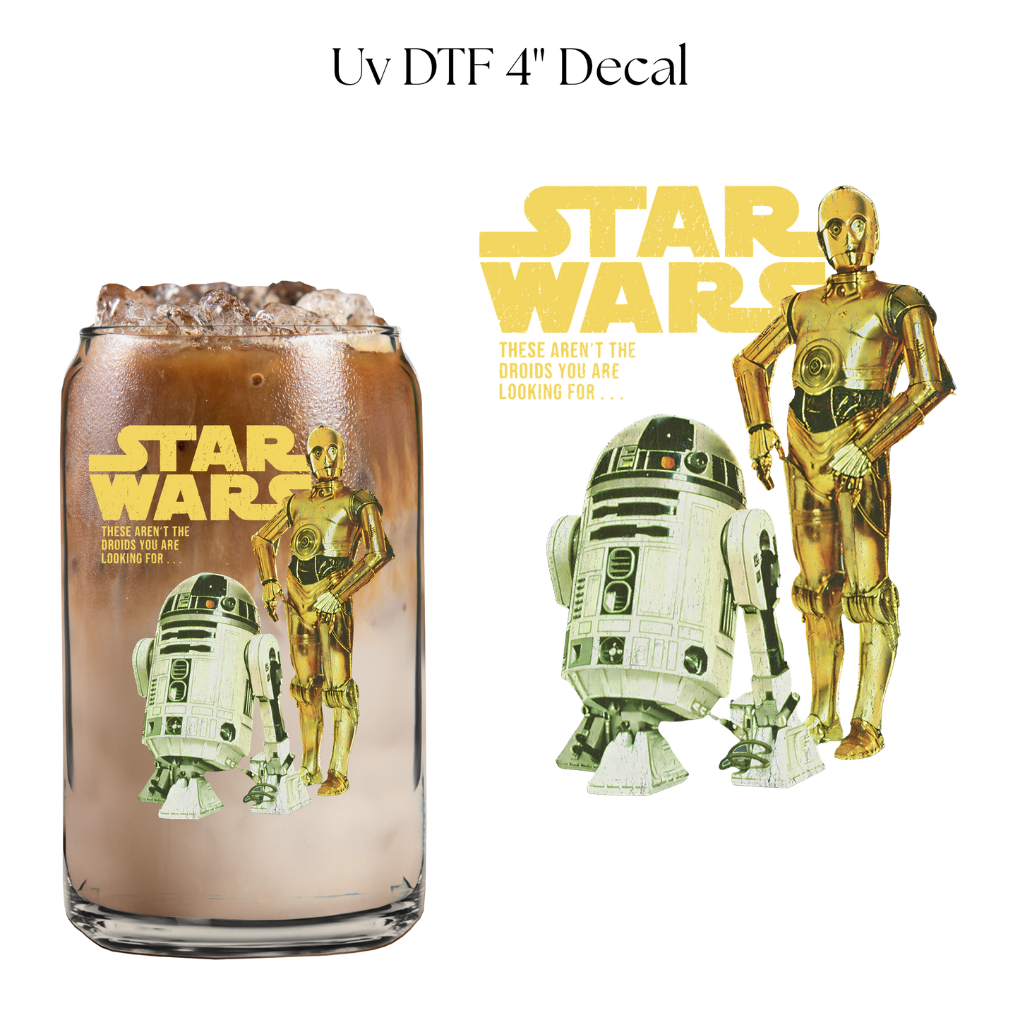 SW Robots 4” UV DTF Cup Decal