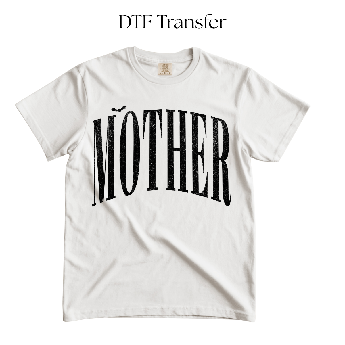 Black Mother Single Color DTF Transfer