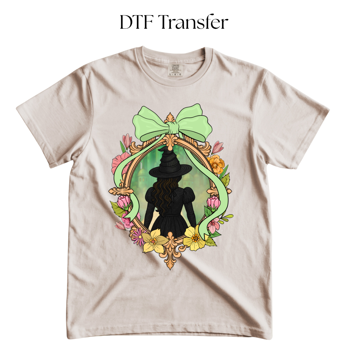 Elph Green Frame DTF Transfer