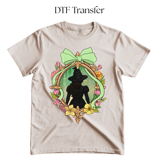Elph Green Frame DTF Transfer
