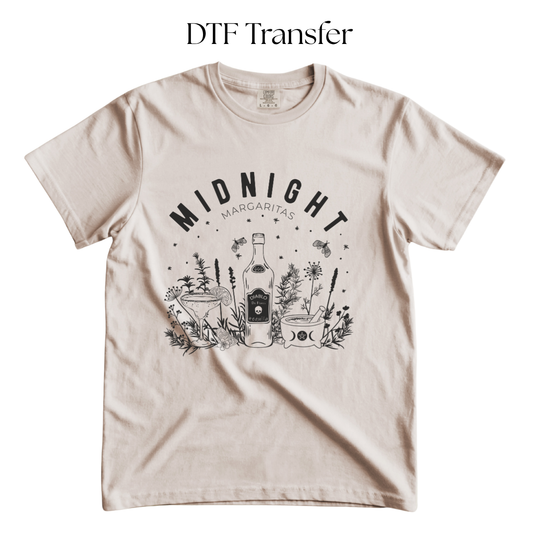 Midnight Margaritas Single Color DTF Transfer