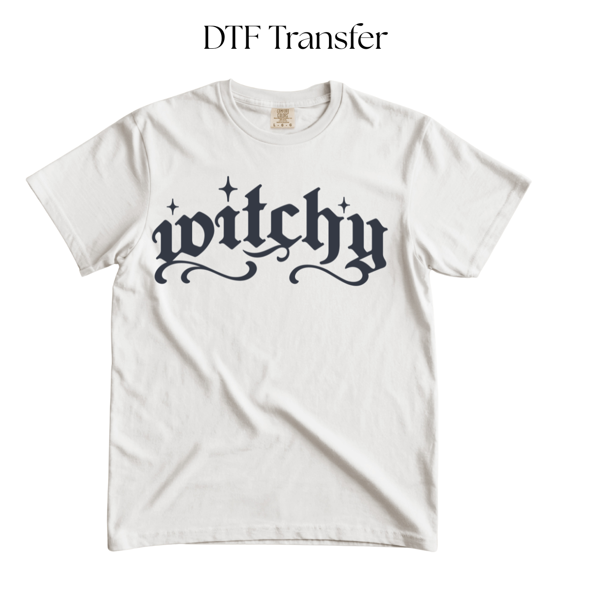 Witchy Single Color DTF Transfer