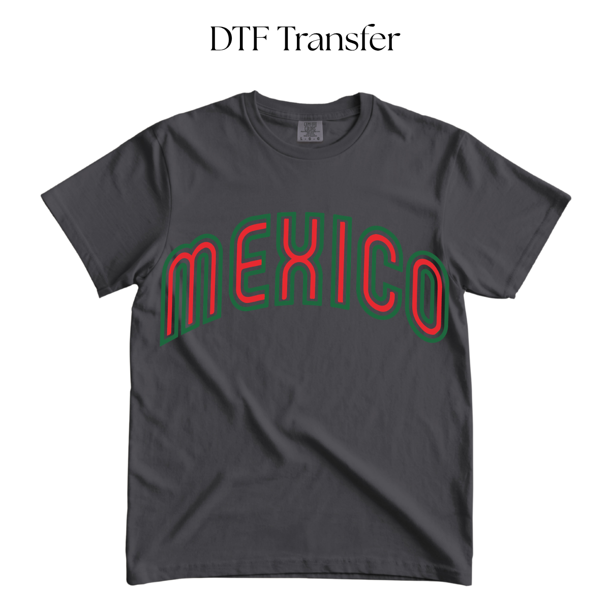 Mexico Letters DTF Transfer
