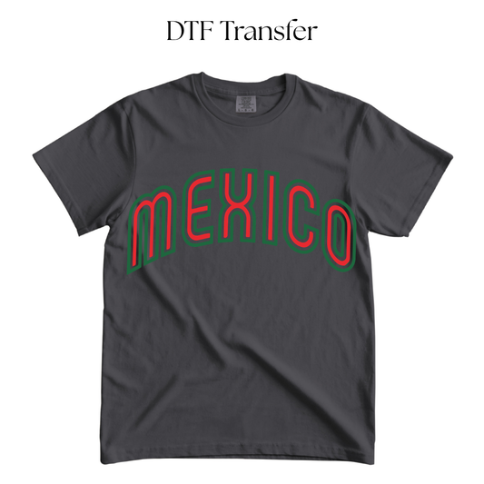 Mexico Letters DTF Transfer