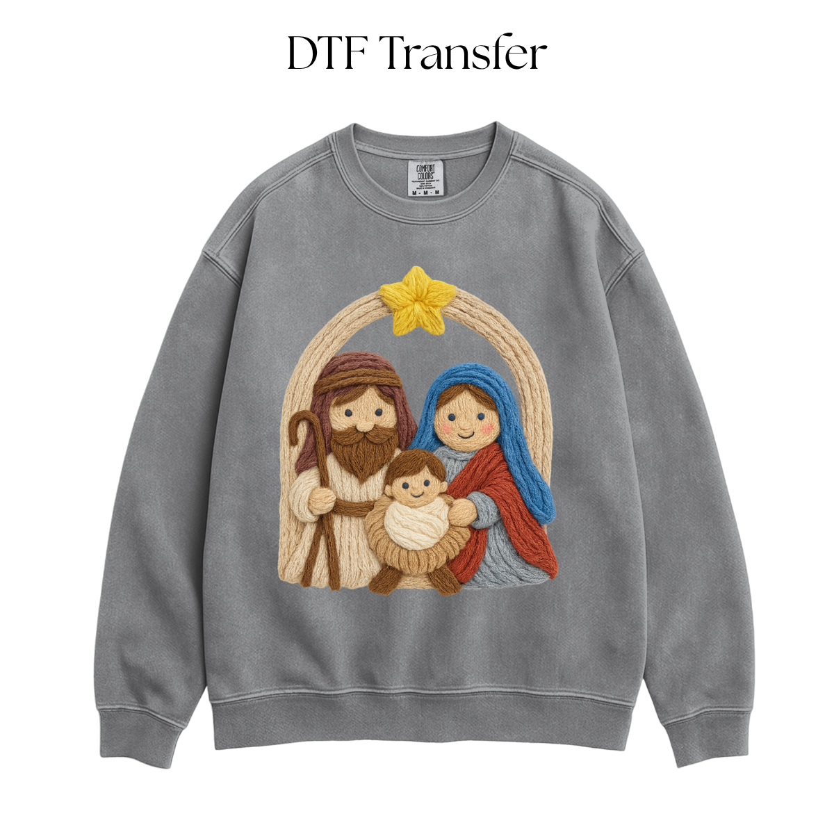 Nativity Faux Yarn DTF Transfer