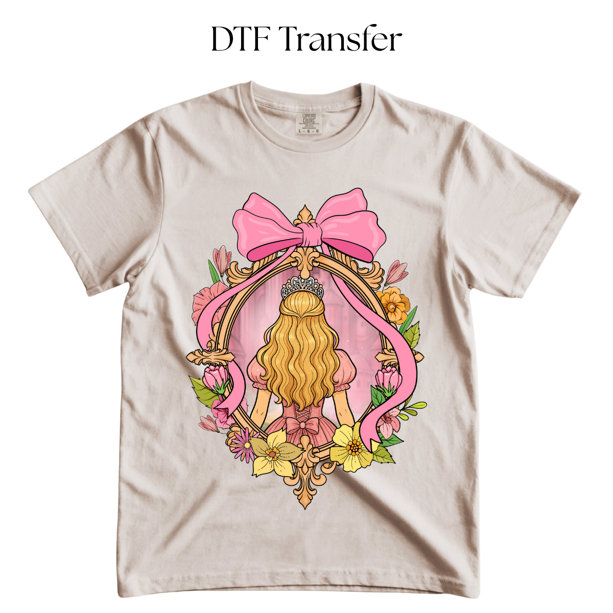 Linda Pink Frame DTF Transfer