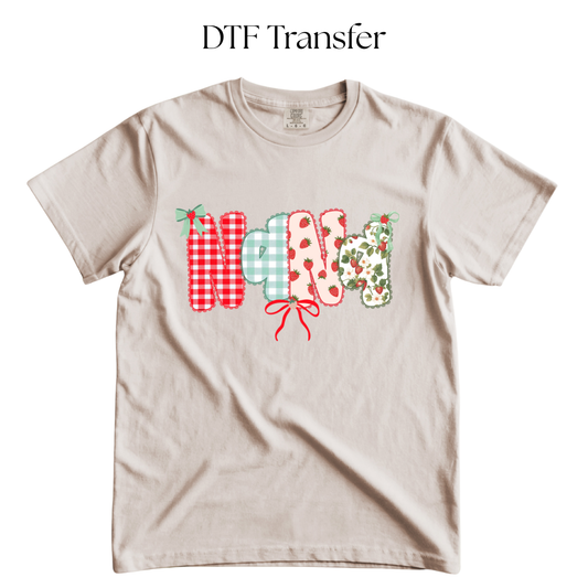NANA Strawberries DTF Transfer