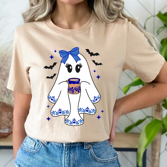 Blue Talavera Ghostie Dtf Transfer