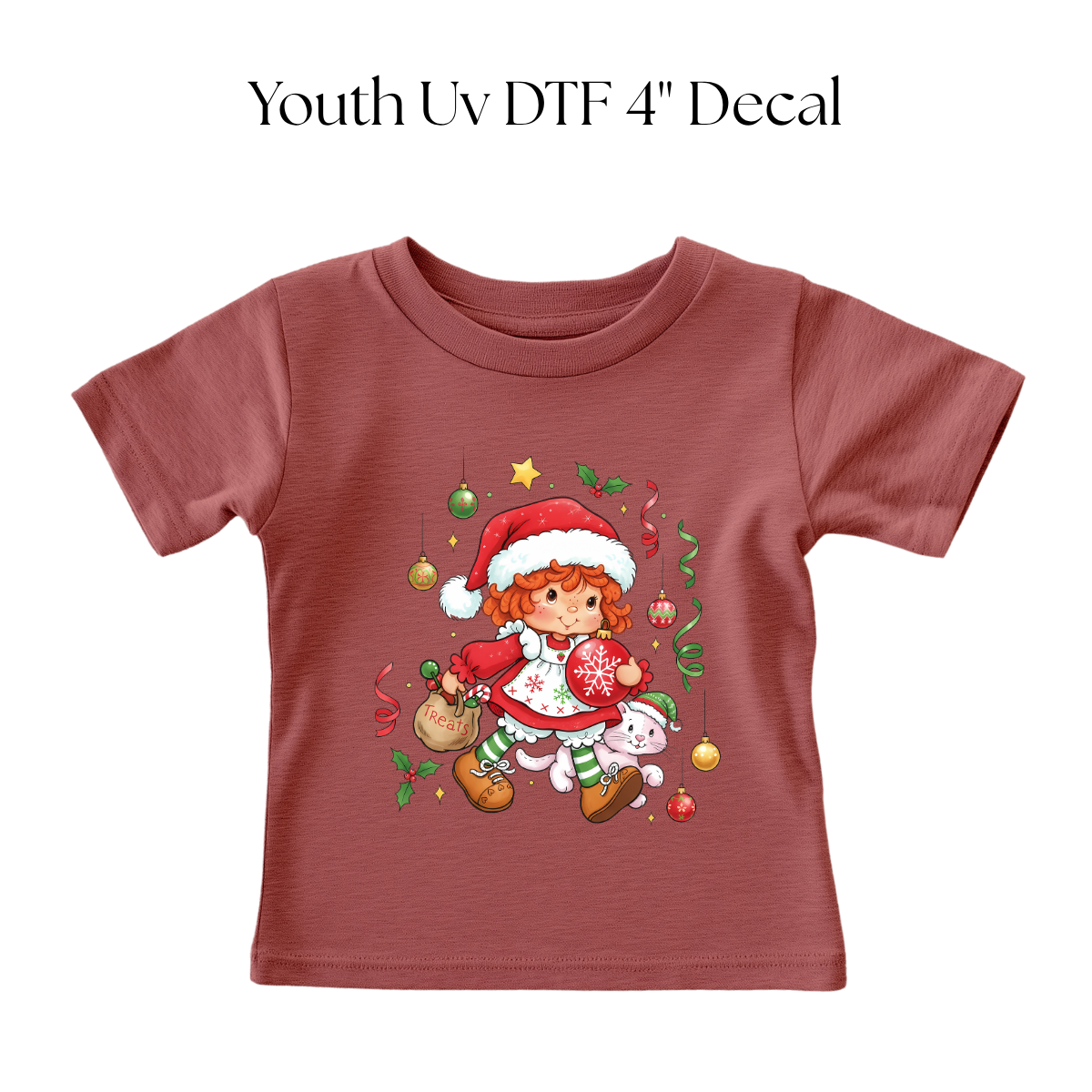 YOUTH Strawberry Christmas DTF Transfer