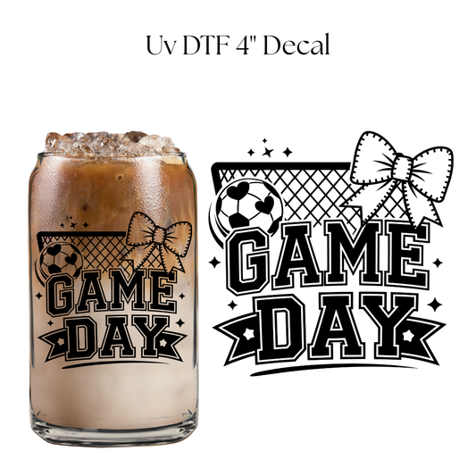 Soccer Game Day 4” UV DTF Decal