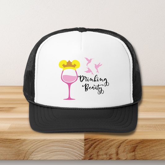 Drinking Beauty Hat/Pocket Transfers DTF