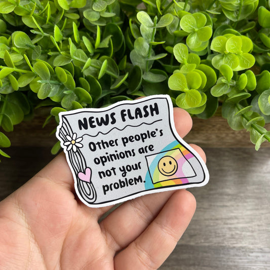 News Flash Vinyl Sticker