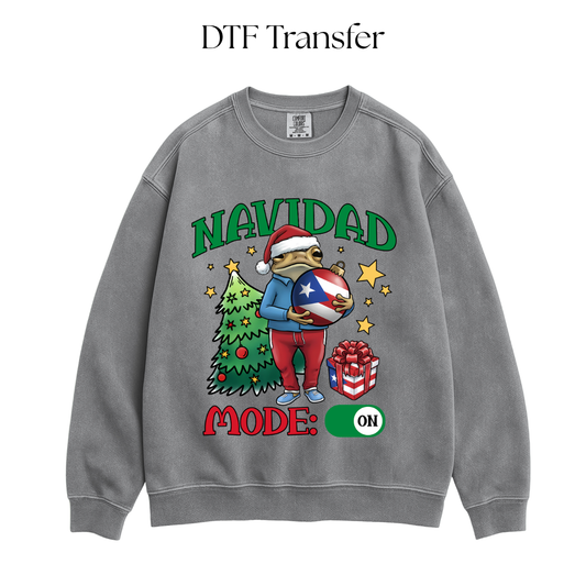 Navidad Mode: ON DTF Transfer