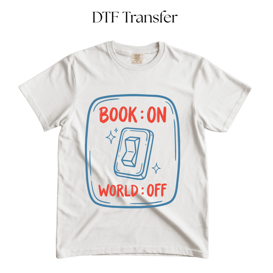 Book On World Off DTF Transfers