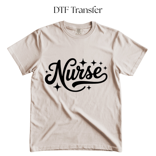 Nurse Single Color DTF Transfer