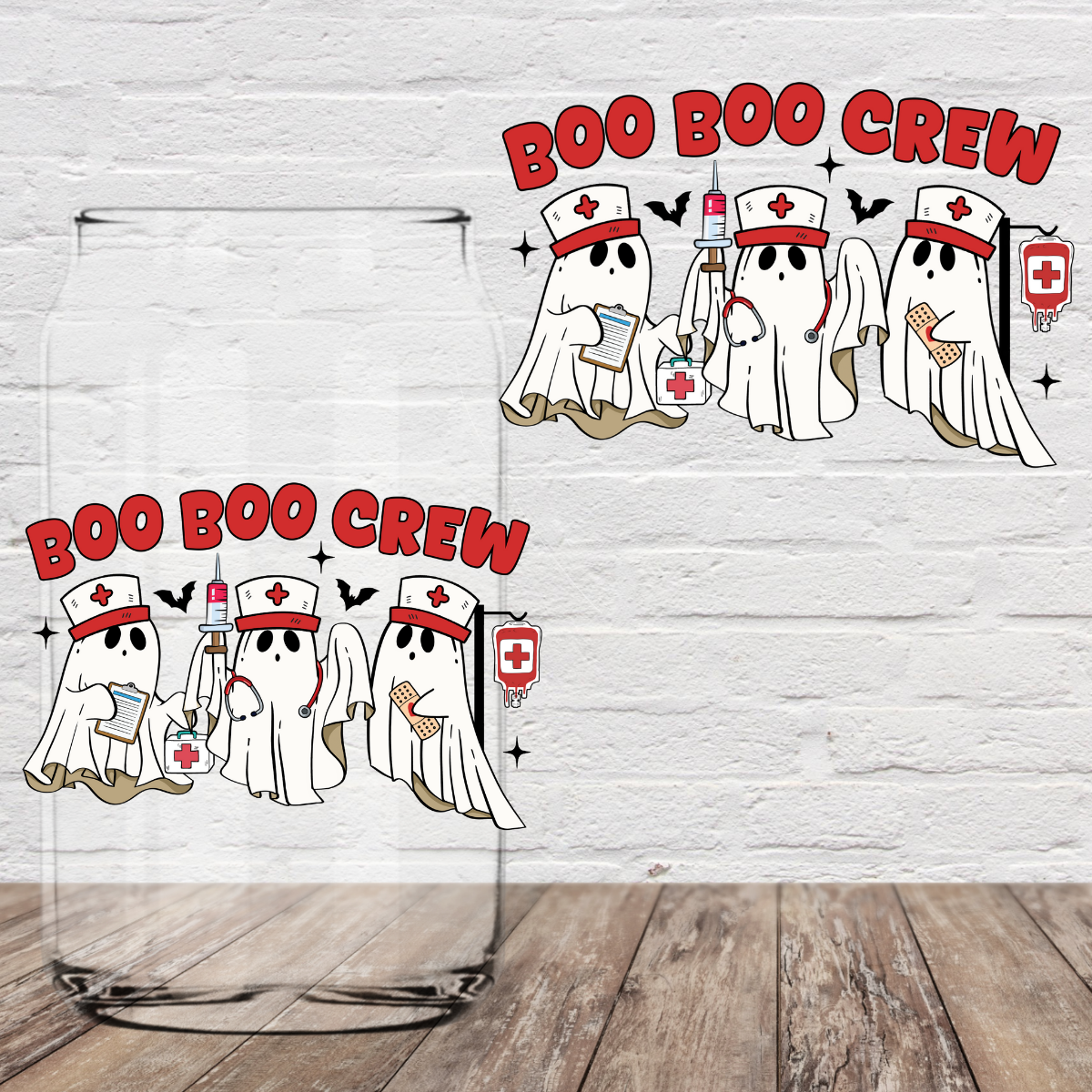 Boo Boo Crew 4" UV DTF (Print to Order)
