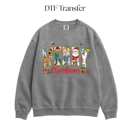 Merry Rudolph DTF Transfer