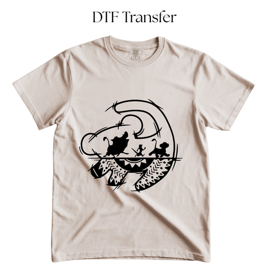 Lion Single Color DTF Transfer