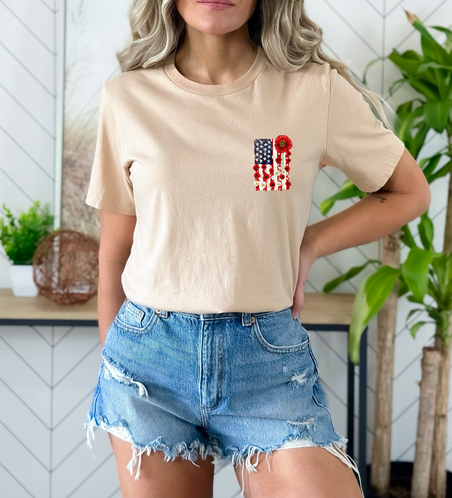 Floral Flag DTF TRANSFER