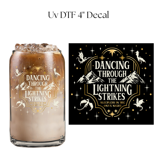 Dancing Through the Lightning Strikes 4” UV DTF Decal