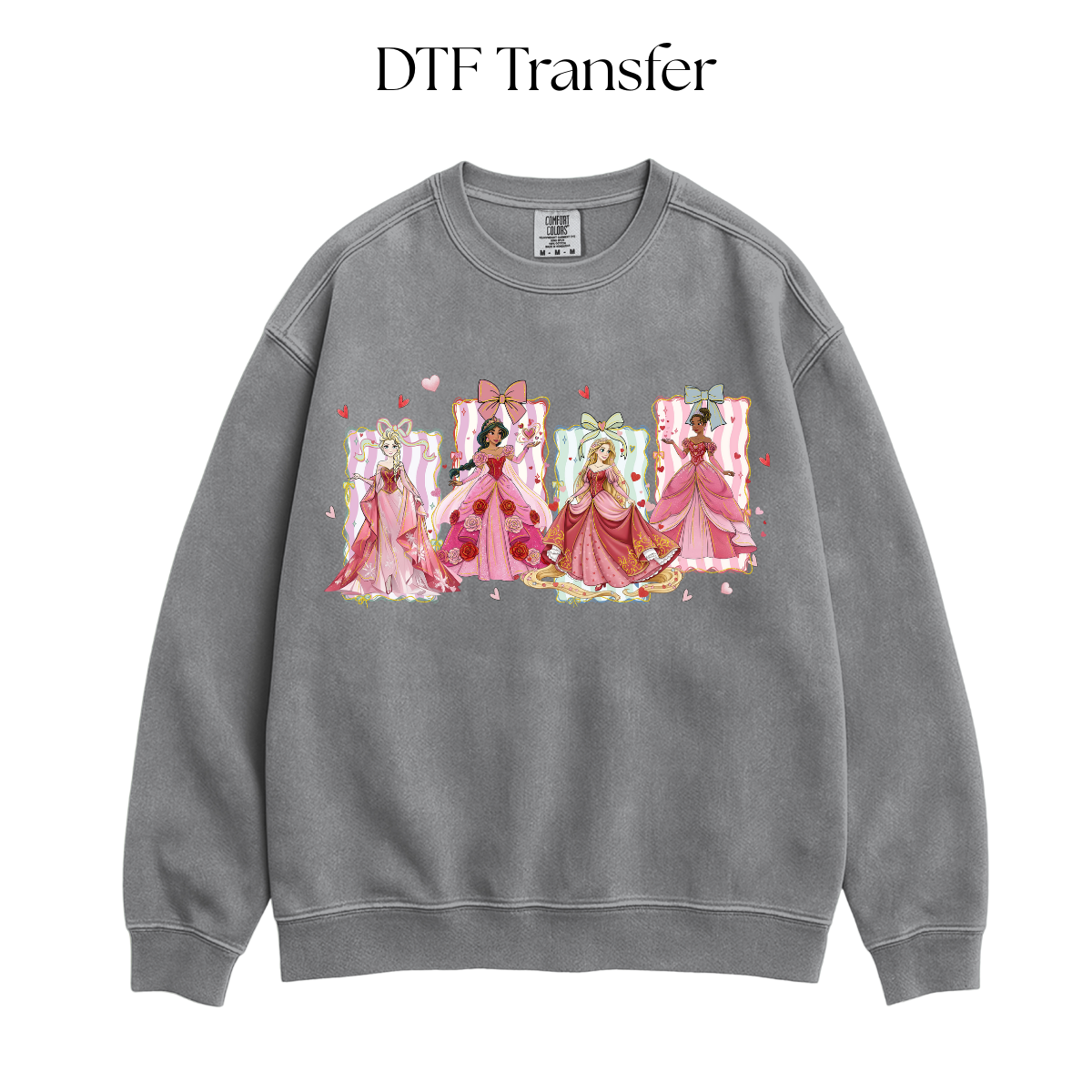 Valentines Princess DTF Transfer