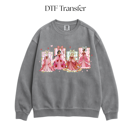 Valentines Princess DTF Transfer