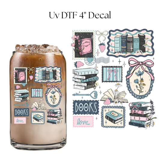 Book Frames  4” UV DTF Decal