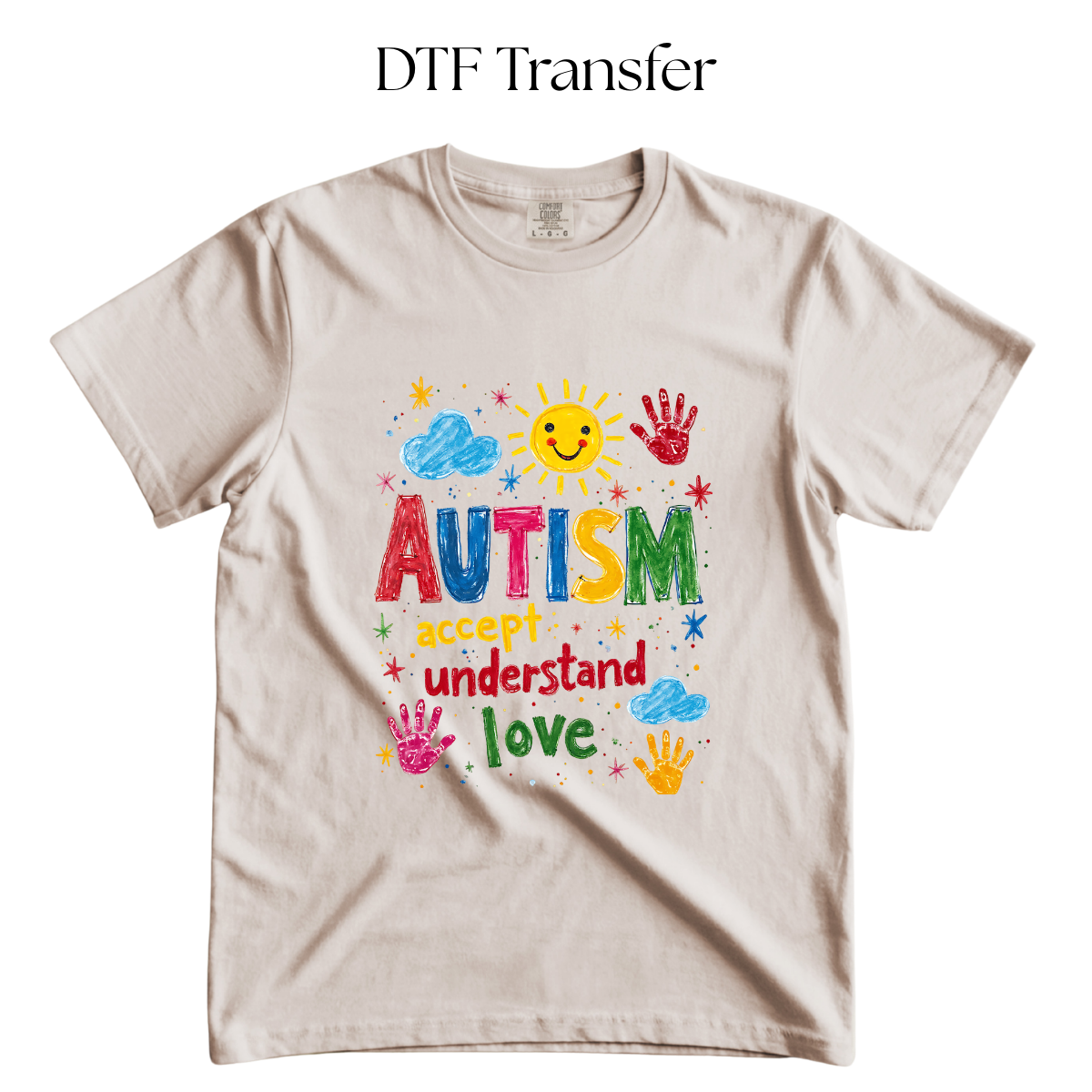 Autism Crayon DTF Transfer