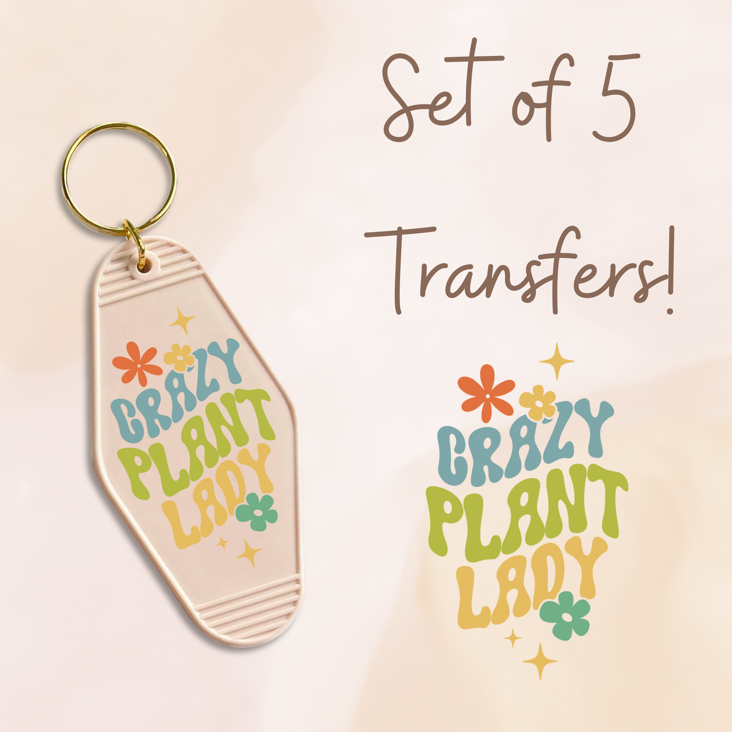 Crazy Plant Lady UV (MOTEL KEYCHAIN)