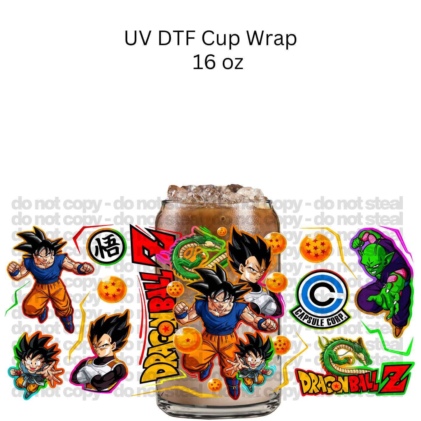 Ball Z UV DTF Cup Wrap
