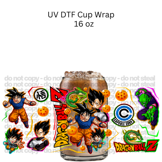 Ball Z UV DTF Cup Wrap