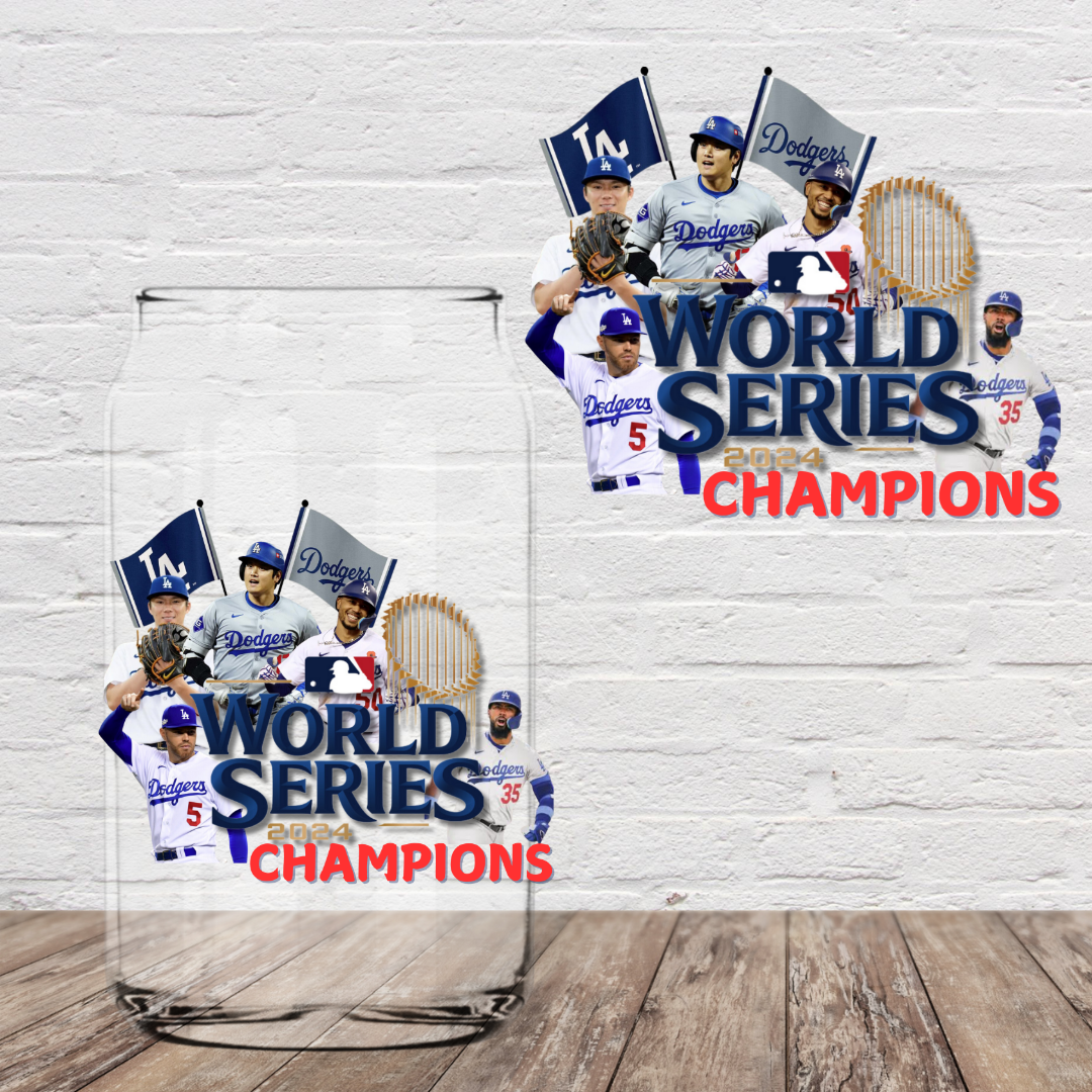 Red World Series Champs 4” UV DTF Transfer