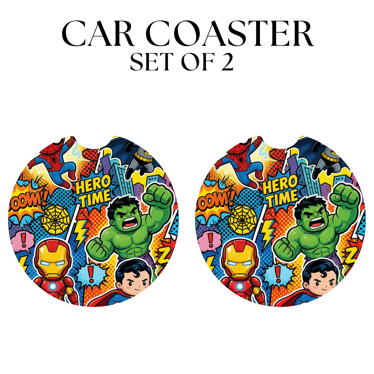 Hero Time UV DTF Car Coaster