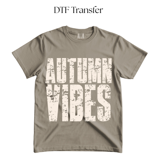 Autumn Vibes Single Color DTF Transfer