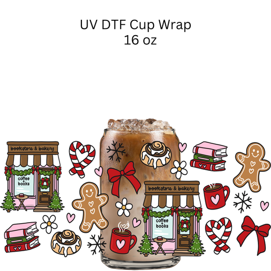 Bookstore and Bakery Wrap UV DTF Cup Wrap