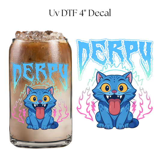 Derpy Blue 4" UV DTF