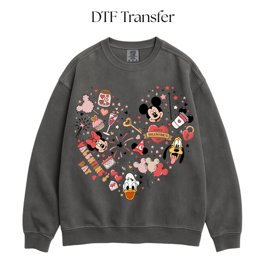 Enchanted Valentines Heart DTF Transfer