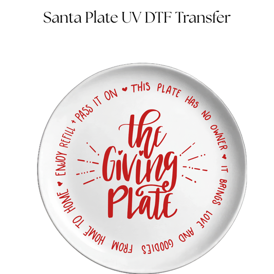 Giving Plate UV DTF