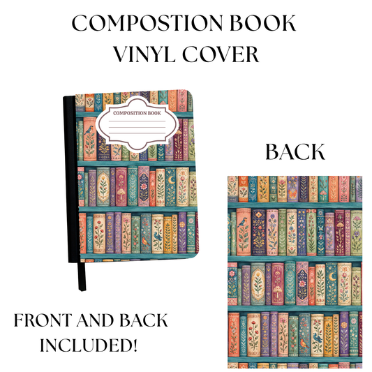 Enchanted Books Composition Book Sticker UV PRINTED