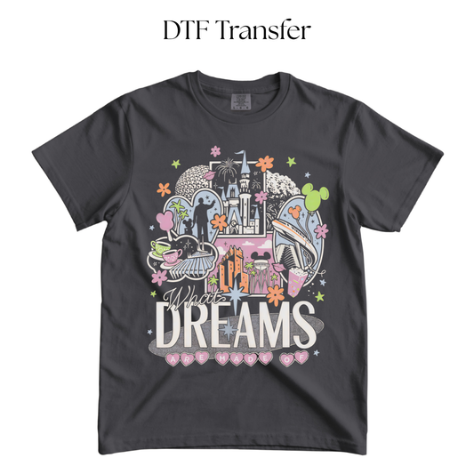 Castle What Dreams are Made of DTF Transfer