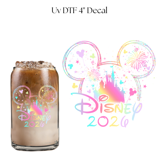 Magical Place 2026 4” UV DTF Cup Decal
