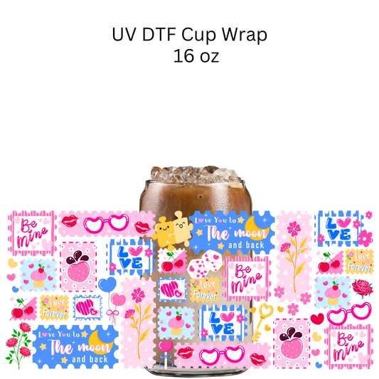 Love You to the Moon and Back UV DTF Cup Wrap