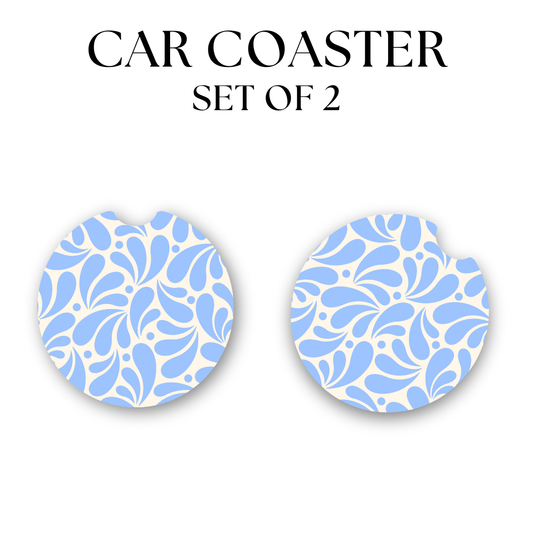 Blue Talavera Coaster UV DTF Transfer