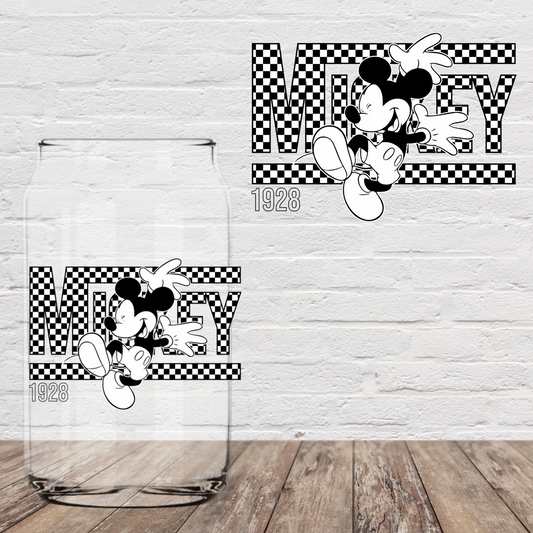 Checkered Mouse 4” UV DTF