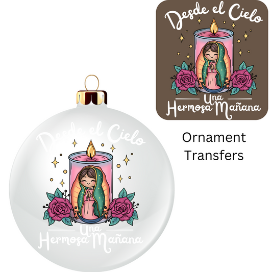 Desde El Cielo Ornament Transfer UV DTF