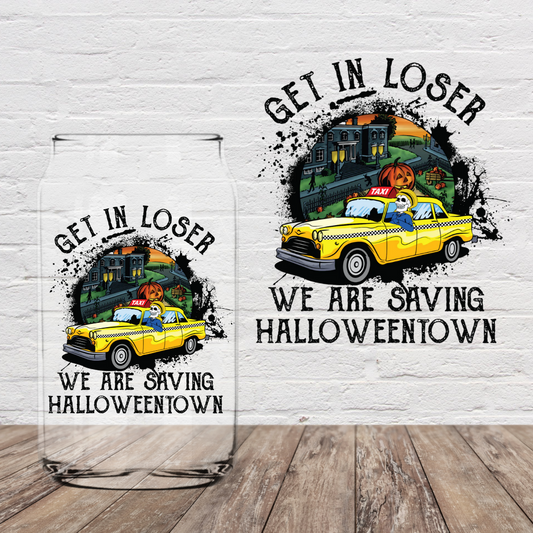 Get in Loser Saving Halloween 4" UV DTF