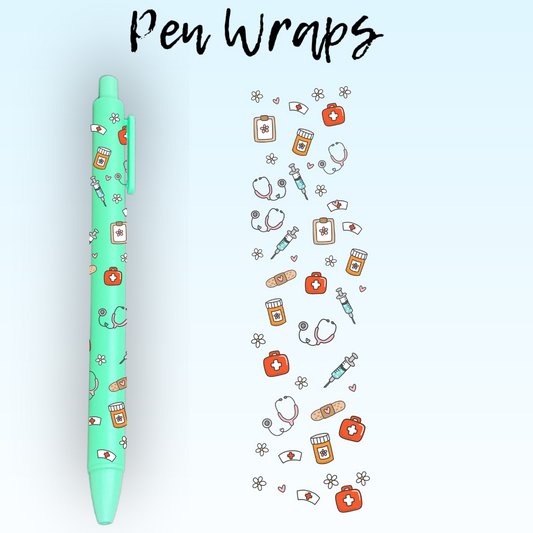 Nurse Things UV DTF Wrap For Ballpoint Pen