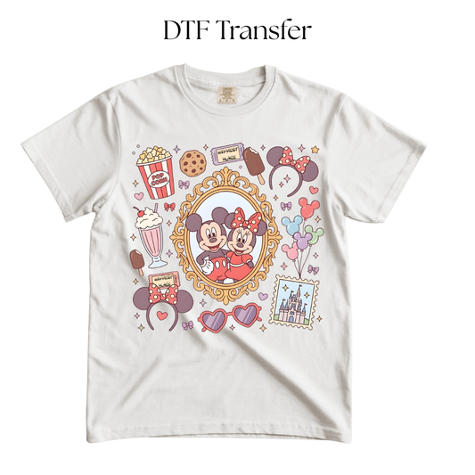 Mouse Park Snacks DTF Transfer
